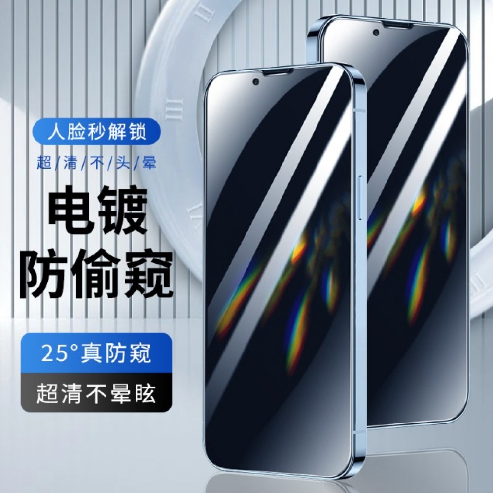 iPhone15保護貼 iPhone 15 Pro Max 滿版防窺膜 iPhone15 iPhone15+ 防窺玻璃膜