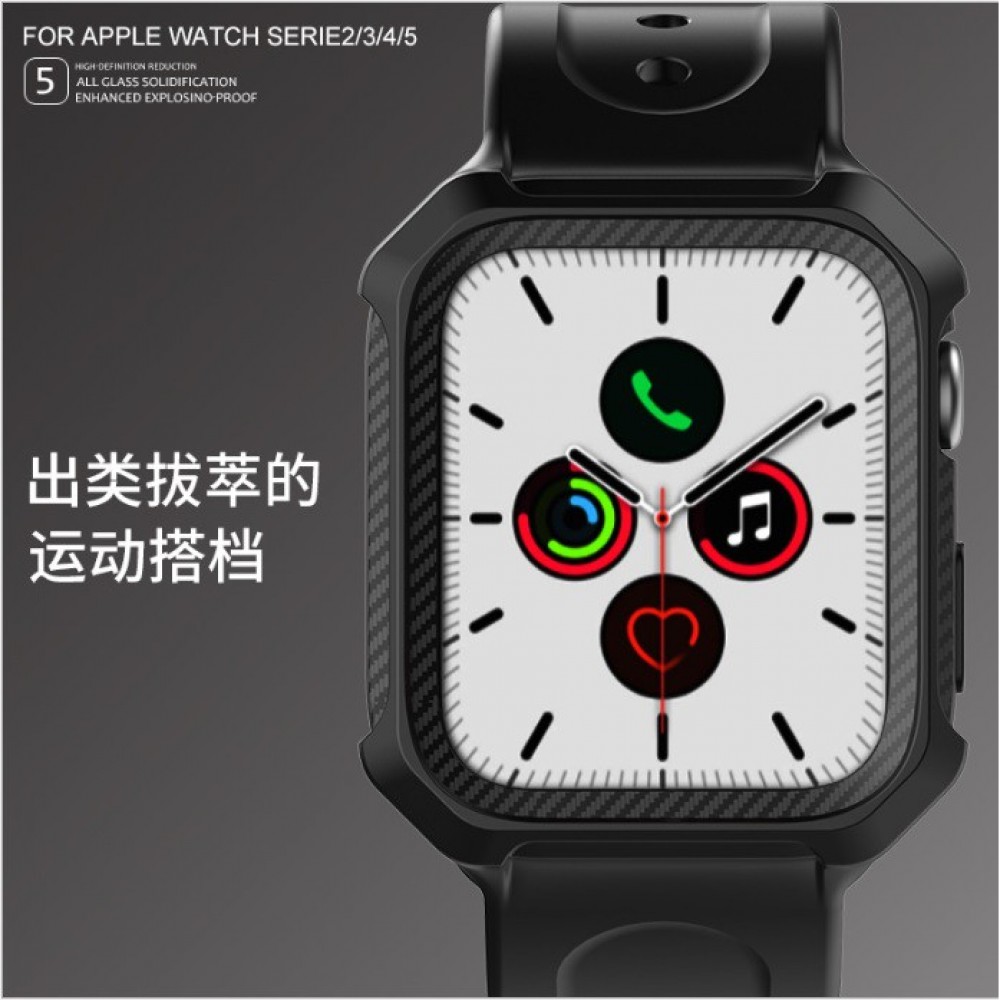 Apple watch 5 Apple watch 4 一體成型運動錶帶 44mm 40mm 矽膠全包覆錶帶
