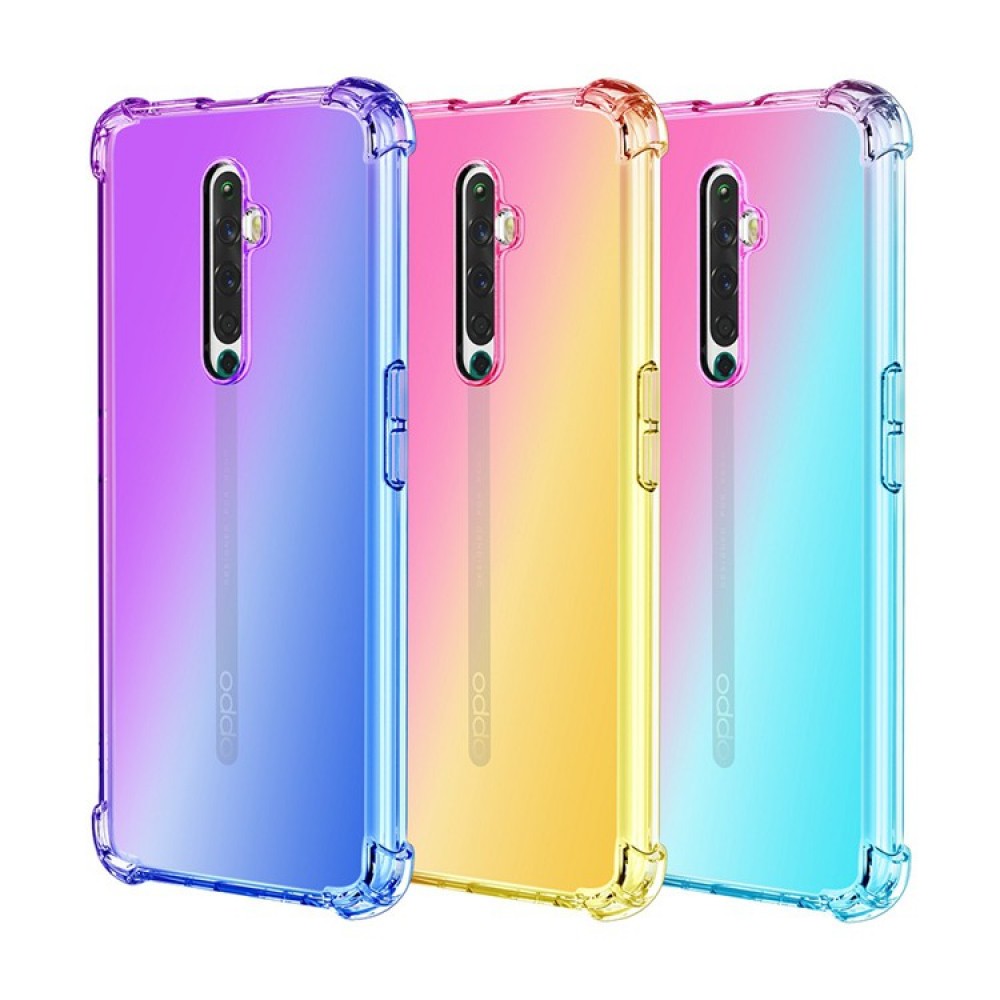 OPPO RENO 2Z 虹彩四角防摔殼 OPPO RENO 2Z 雙色保護套