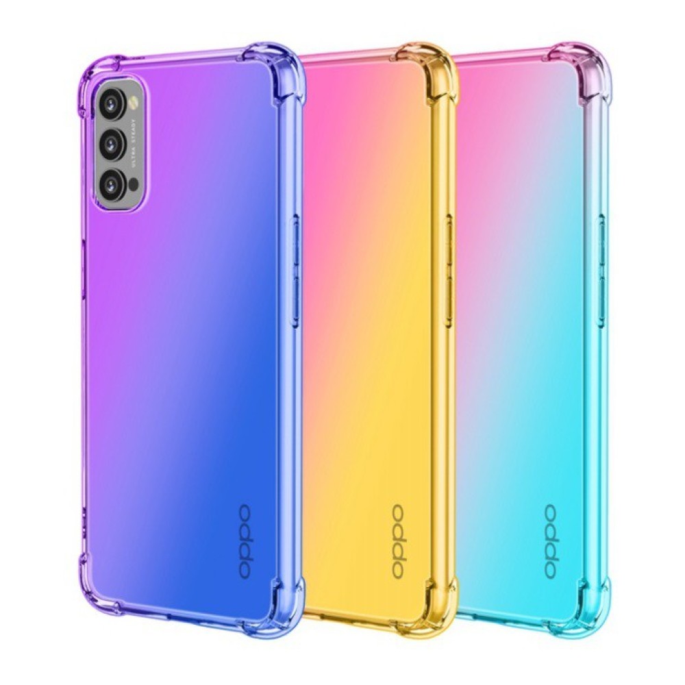 OPPO RENO4 RENO4Z RENO4 pro 四角防摔漸變殼 RENO 4 RENO 4Z Pro漸變保護套