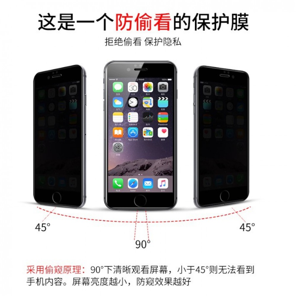 [優質] iPhone 6、 iPhone 6 plus 高清防窺膜 iPhone 6S  iPhone 6+防窺玻璃膜