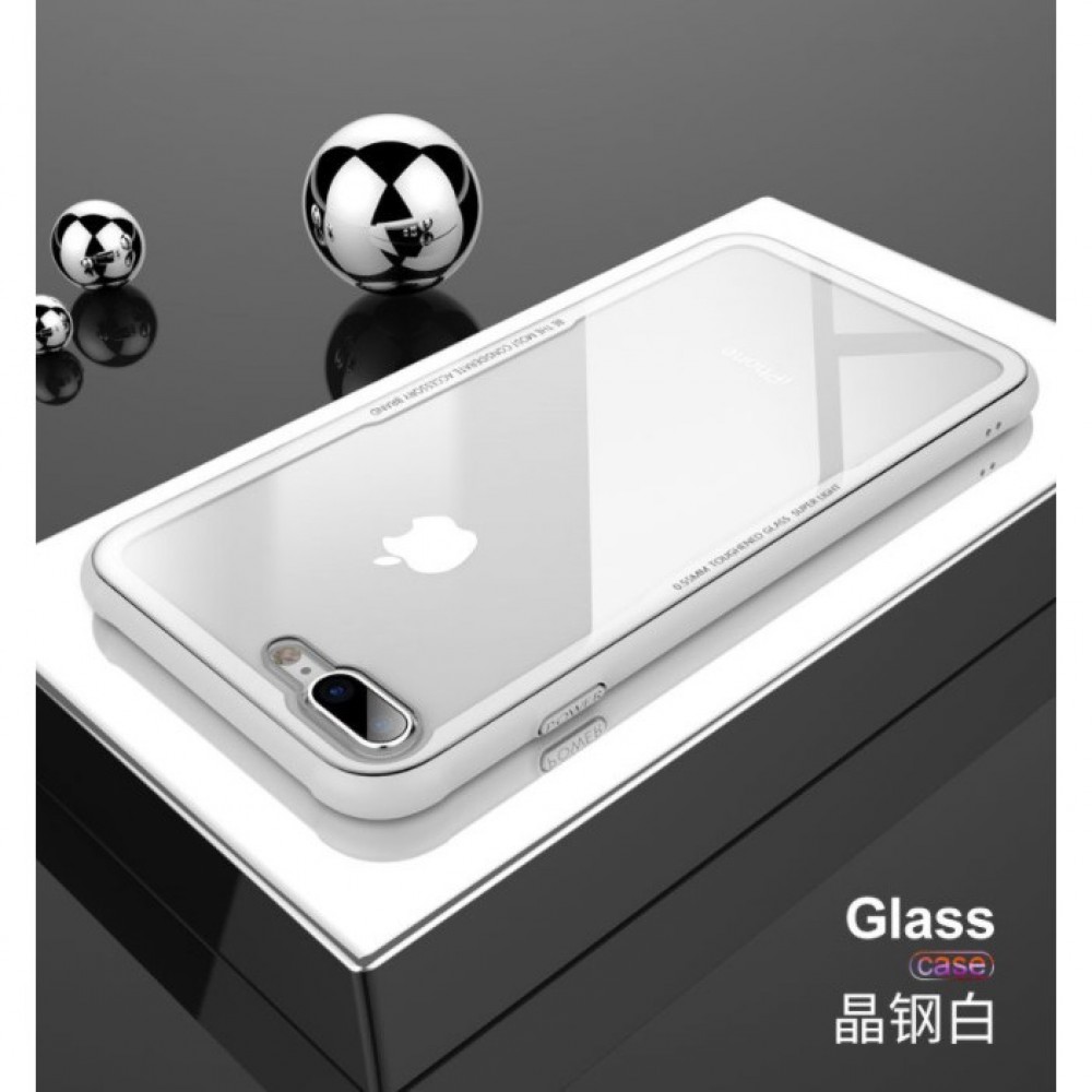 iPhone 7/8 鋼化玻璃保護套 iPhone 7 iPhone 8 玻璃保護殼 防摔 耐震